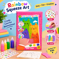 Rainbow Scratch Art Activity for Kids with Free Stickers – Creative Craft Toy