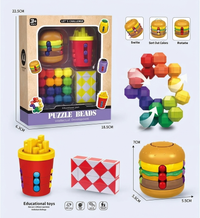 4-in-1 Fast Food Puzzle Set for Kids