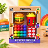4-in-1 Fast Food Puzzle Set for Kids