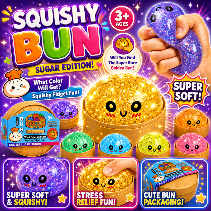 4 Pcs Mystery Sparkling Dumpling Squishy (KANJAK DEAL)